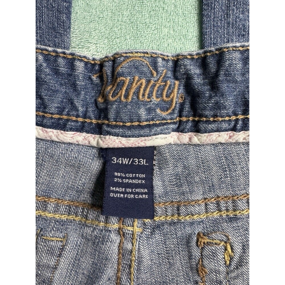 Vanity Collection Blue Jeans Plus Size 34W 33L